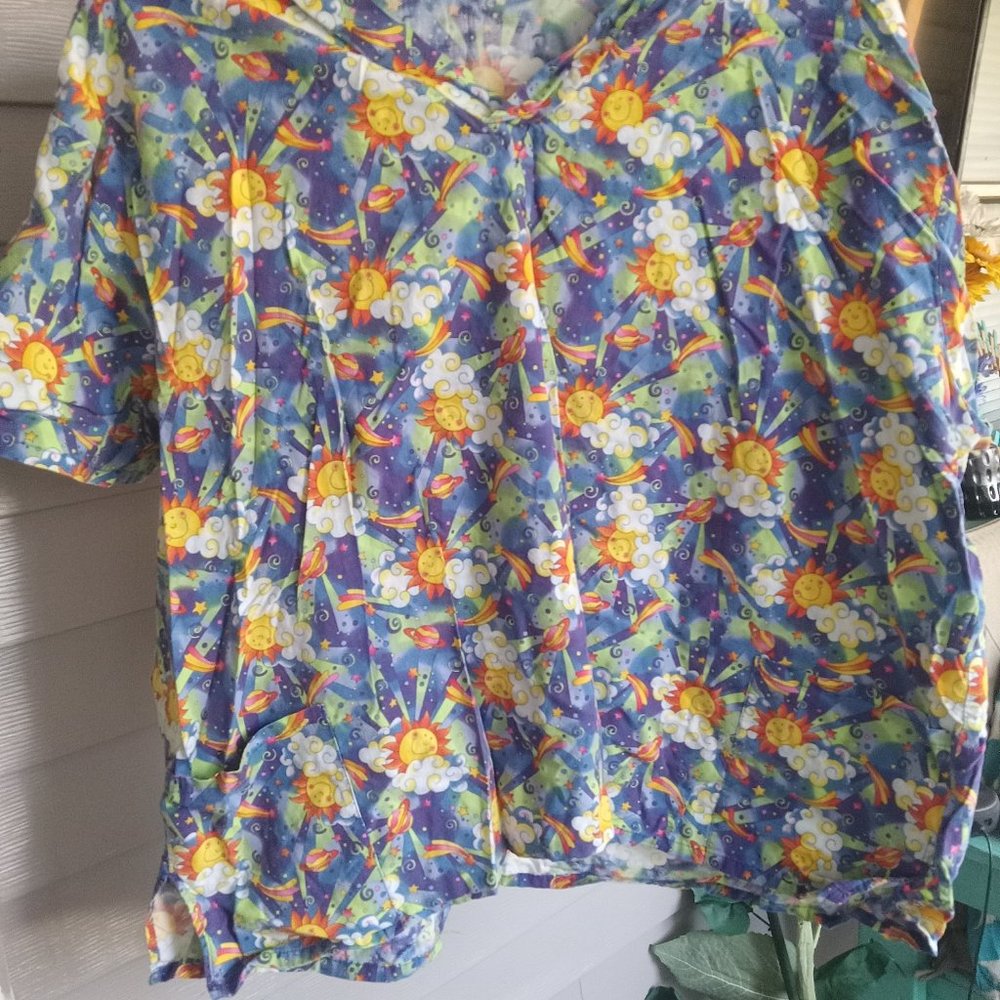 Women scrub shirt
